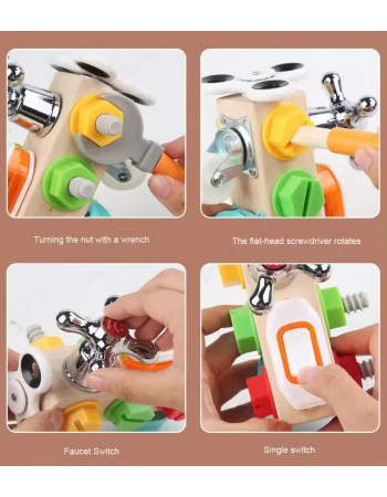 Розвиваюча дерев'яна іграшка 'Бізіборд' арт. C 65678