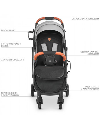 УЦІНКА!! Коляска дитяча M 3910 v.2 Storm Gray
