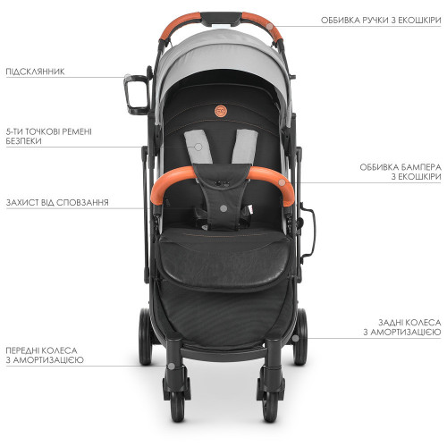 УЦІНКА!! Коляска дитяча M 3910 v.2 Storm Gray