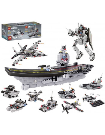 Набір конструкторів 8 в 1 War border stuggle 'Корабель - крейсер - авіаносець 'Liaoning' (806 деталей) арт. 8011