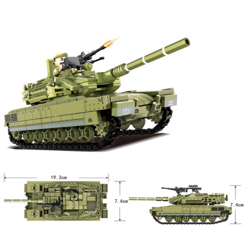Конструктор - танк ЗСУ 'Challenger 2' (441 деталь) арт. 33508