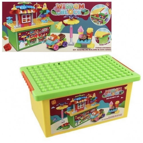 Конструктор для малюків у пластиковому боксі (104 деталі) арт. 6787-23