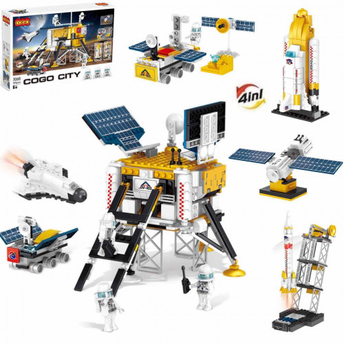 Конструктор COGO City 4 в 1 'Космічна станція' (595 деталей) арт. 3068