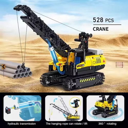 *Конструктор Hydraulic systems ''Будівельний кран'' з гідравлічною системою (528 деталей) арт. FC 9222