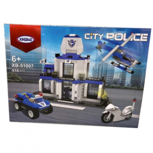 Конструктор Xingbao City Police 'Поліцейська дільниця' (518 деталей) арт. XВ 51007