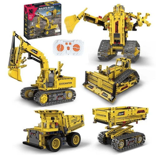 Конструктор на радіокеруванні 4в1 'Будівельна техніка' (555 деталей) арт. 96173