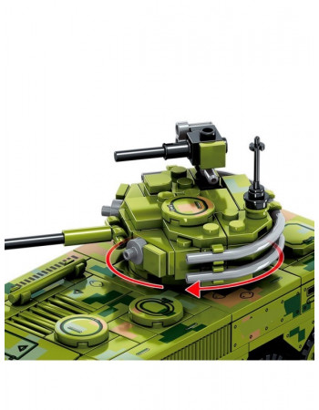 Конструктор ЗСУ 'Військова броньована машина БТР 'PATRIA AMV' (269 деталей) арт. 42903