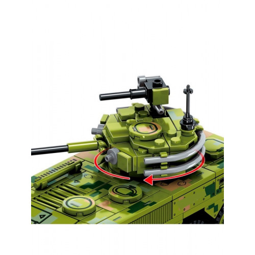 Конструктор ЗСУ 'Військова броньована машина БТР 'PATRIA AMV' (269 деталей) арт. 42903