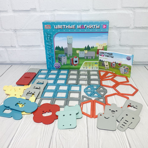 *Магнітний конструктор 'Play Smart' (60 деталей) арт. 2469