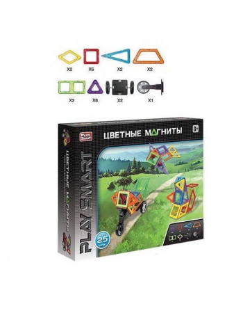 Магнітний конструктор TM Play Smart (25 деталей) арт. 2474