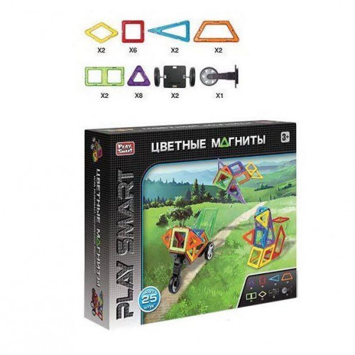 Магнітний конструктор TM Play Smart (25 деталей) арт. 2474