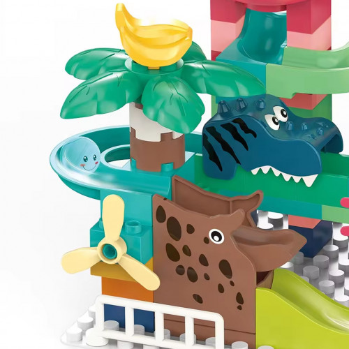 Конструктор для малюків (башня-спуск) 'Парк розваг Dino' 148 деталей арт. 8021