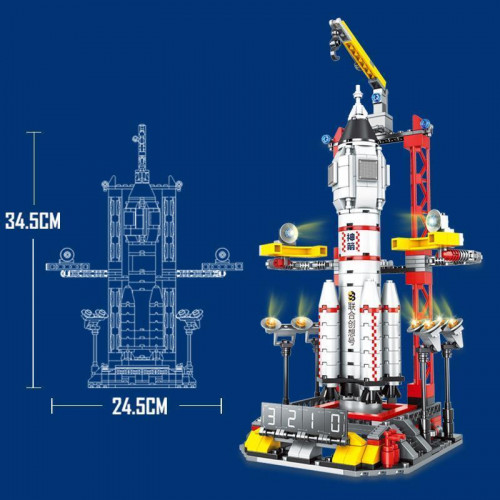 Конструктор Space Flight 'Космічна ракета' (508 деталей) арт. 123-608