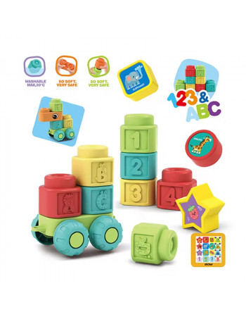 Конструктор із прогумованими деталями Soft rubber blocks арт. 6123