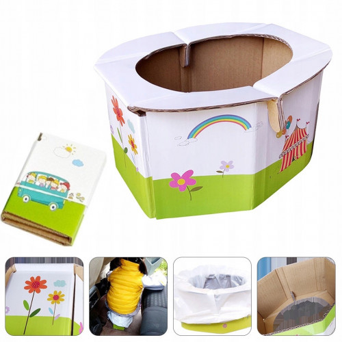 Дитячий складаний дорожній горщик (картон)