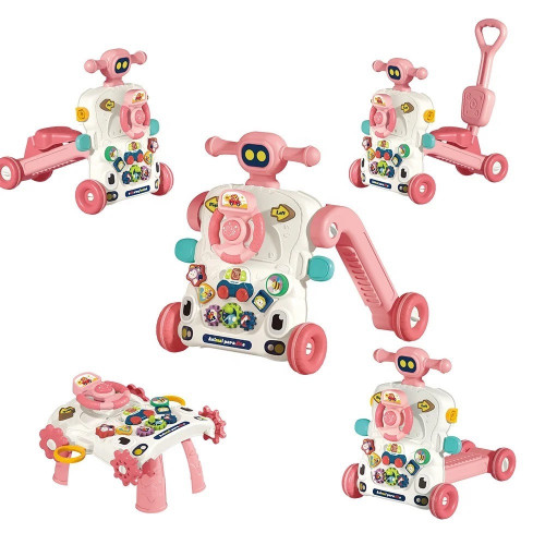 Багатофункціональна каталка 6 в 1 (толокар, самокат, столик, ходунки) Activity Walker арт. 6038