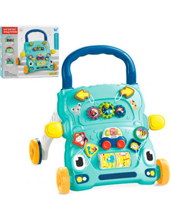 Каталка - ходунки з ігровим центром TM WToys ЗЕЛЕНІ арт. 67127