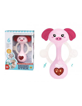Брязкальце музичне 'Funny Animal' СВИНКА арт. SL 83025 /26/27/28