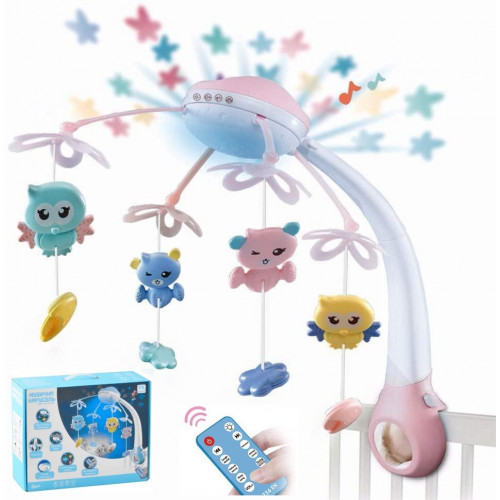 Музична карусель на ліжечко з пультом арт. 56810