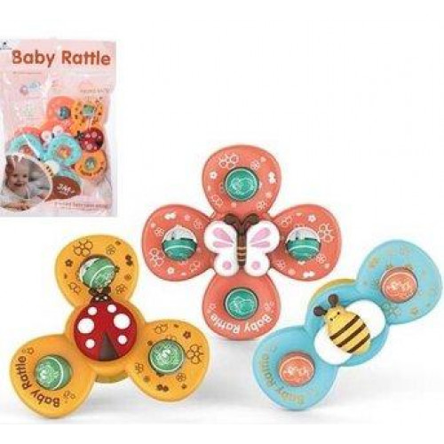 Іграшка-спінер для ванної на присоску Baby Rattle арт. 6329