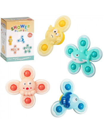 Іграшки-спінери для ванної на присоску Shower play set арт. 2288