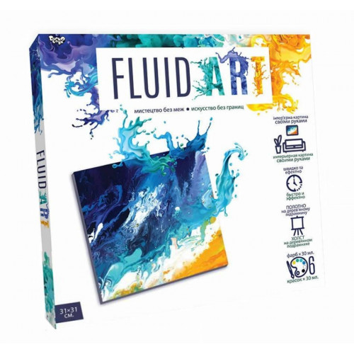Набір для творчості 'Fluid art' арт. FA-01-01-02