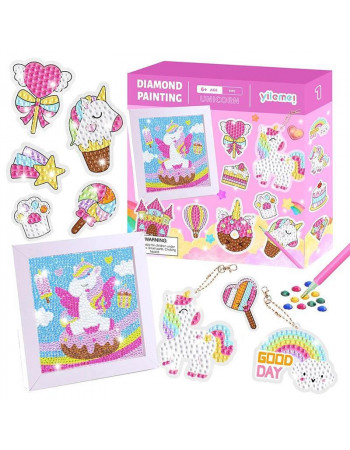 Набір для творчості 'алмазна мозаїка' Unicorn (картина, брелки) арт. 53020/1