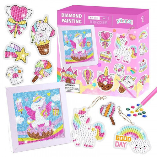 Набір для творчості 'алмазна мозаїка' Unicorn (картина, брелки) арт. 53020/1