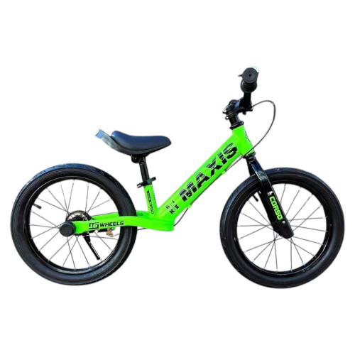 Велобіг (біговел) з надувними колесами 16 дюймів та ручним гальмом TM CORSO MAXIS арт. MX-80144