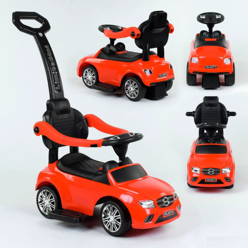 Каталка - толокар музична з батьківською ручкою TM JOY арт. 806 S-15905