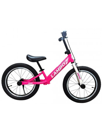 Велобіг (біговел) з надувними колесами 16 дюймів та ручним гальмом TM CORSO LAMBO арт. LB-16702