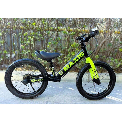 Велобіг (біговел) з надувними колесами 16 дюймів та ручним гальмом TM CORSO MAXIS арт. MX-71065