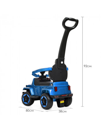 *Каталка - толокар з батьківською ручкою Bambi Police ФАРБОВАНИЙ КОРПУС арт. 4288S-12