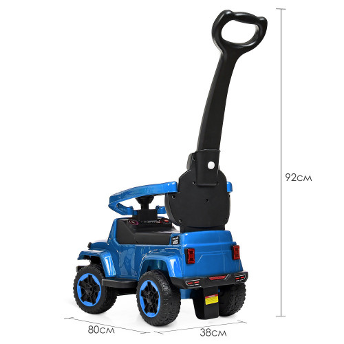 *Каталка - толокар з батьківською ручкою Bambi Police ФАРБОВАНИЙ КОРПУС арт. 4288S-12