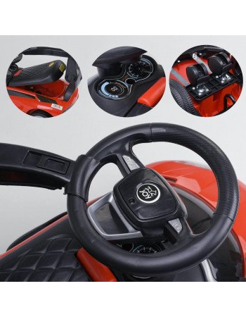 Каталка - толокар музична з батьківською ручкою TM JOY арт. LB 8202 R
