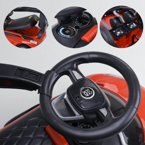 Каталка - толокар музична з батьківською ручкою TM JOY арт. LB 8202 R