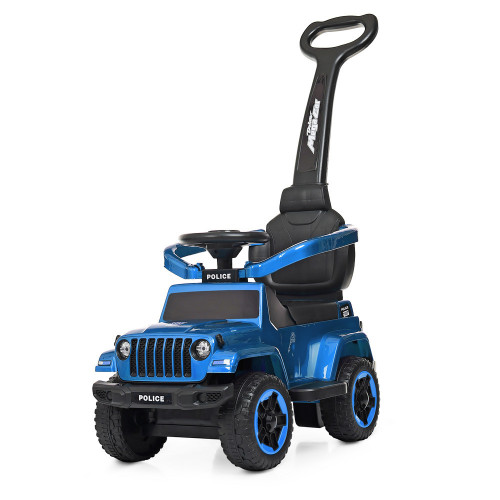 *Каталка - толокар з батьківською ручкою Bambi Police ФАРБОВАНИЙ КОРПУС арт. 4288S-12