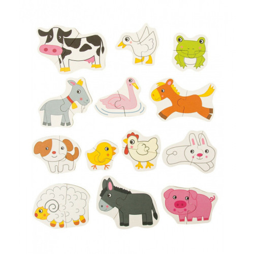 Пазли для малюків в металічному боксі арт. C 73263