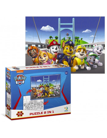 Пазли-розмальовка 2 в 1 'Paw patrol, Щенячий патруль' (60 деталей) арт. 200162