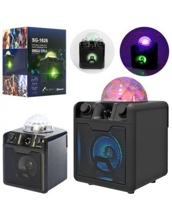 Портативна колонка Bluetooth з дискошаром арт. 1626