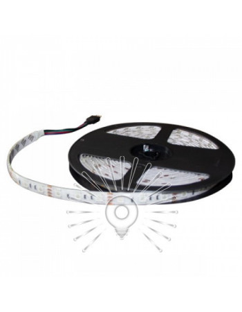 Світлова стрічка LEMANSO IP65 5m 60SMD 5050 12 V RGB 10 W/м 6 LM/led (ціна за 5 м) / LMA9302