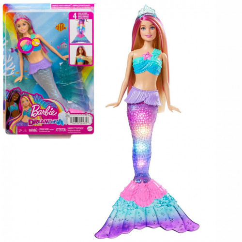Лялька - русалка Barbie Дрімтопія сяючий хвостик / Barbie Mermaid Doll арт. HDJ36