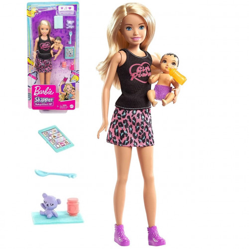 Лялька Barbie Skipper Babysitters (Барбі Скіппер няня з немовлям) TM Mattel арт. GRP13