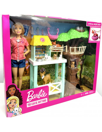 УЦІНКА!!! Ігровий набір - лялька Барбі та центр порятунку тварин (Barbie Animal Rescuer Center Doll Playset) арт. FCP78