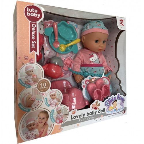 Пупс з аксесуарами звуковий 'Baby Tutu love' арт. 9596