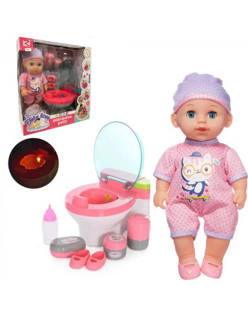 Пупс звуковий з горщиком - унітазом та аксесуарами 'Baby Tutu love' арт. 9263