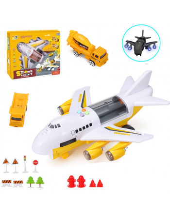 Ігровий набір - вантажний літак із машинками Engineering арт. HS 8005 A