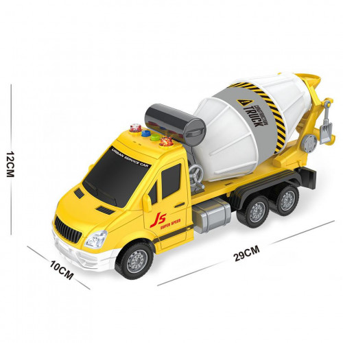 Машина інерційна 'Бетонозмішувач' ЖОВТА арт. JS 132 / 132 A