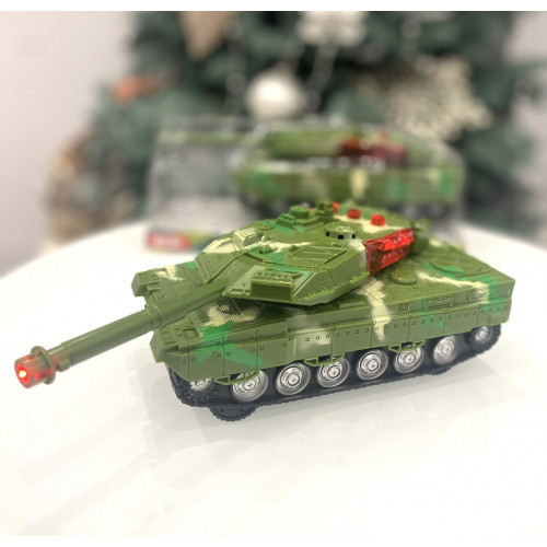 Ігровий танк інерційний СВІТЛО-ЗЕЛЕНИЙ арт. 383-21 D1