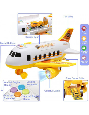 Ігровий набір - вантажний літак із машинками 'Engineering' арт. HS 8009 A